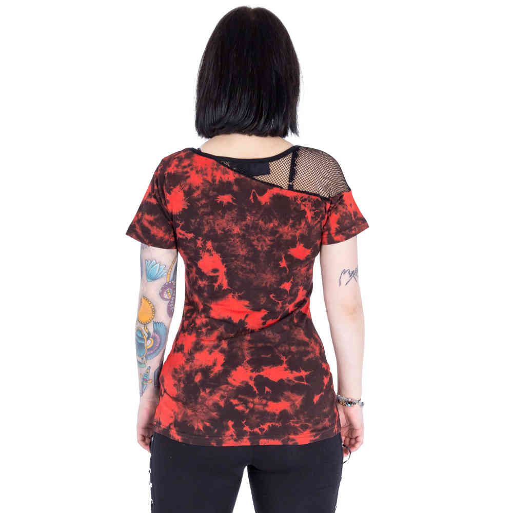 Poizen Industries - Sadira Top - Noir/Rouge